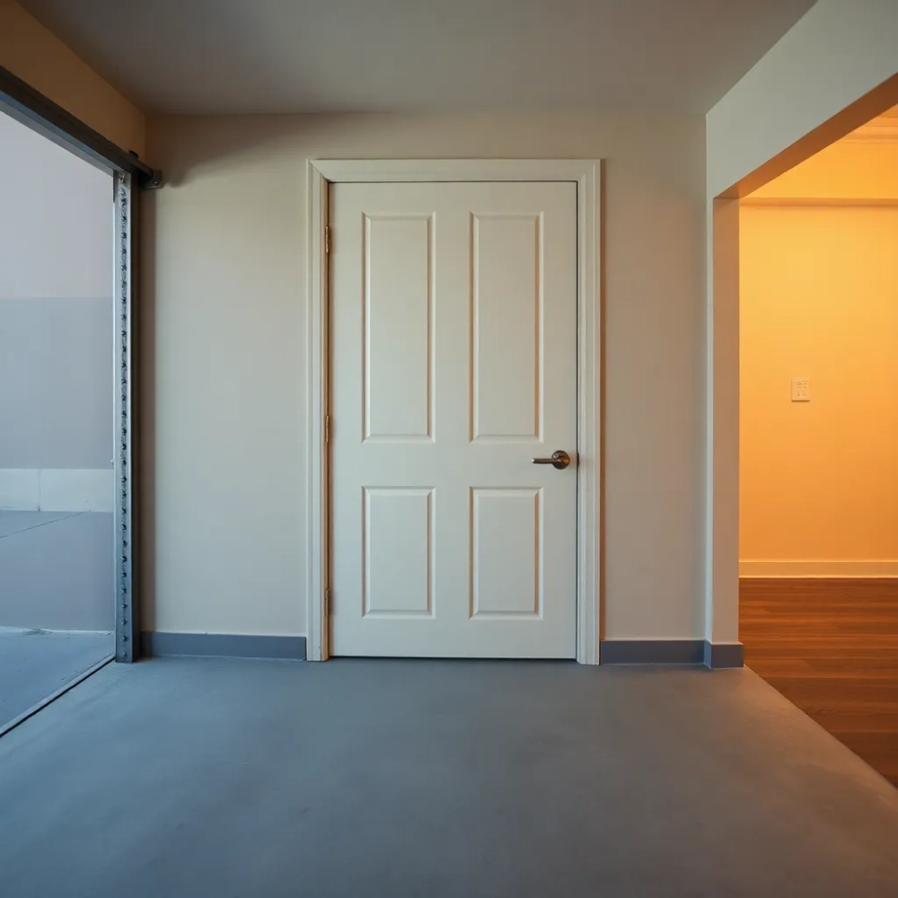 Drzwi między garażem a domem ubezpieczenie