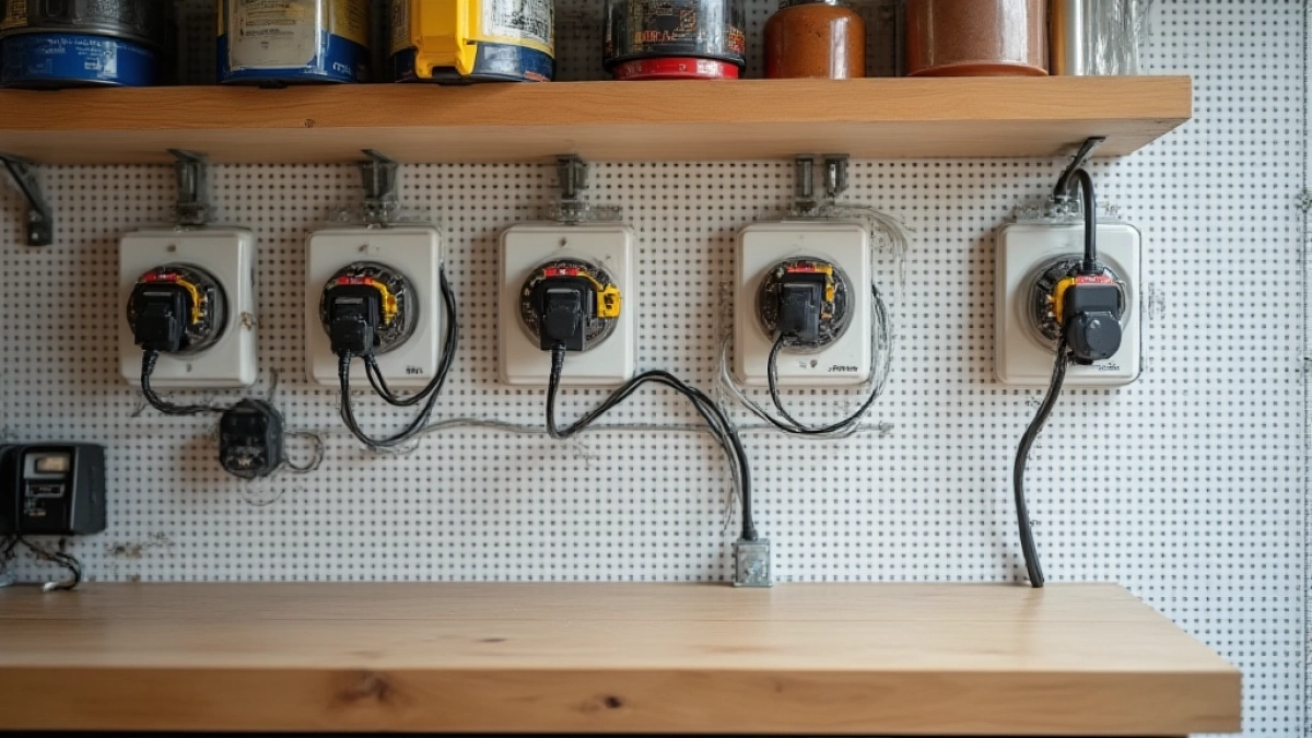 Gniazdka w garażu na jakiej wysokości