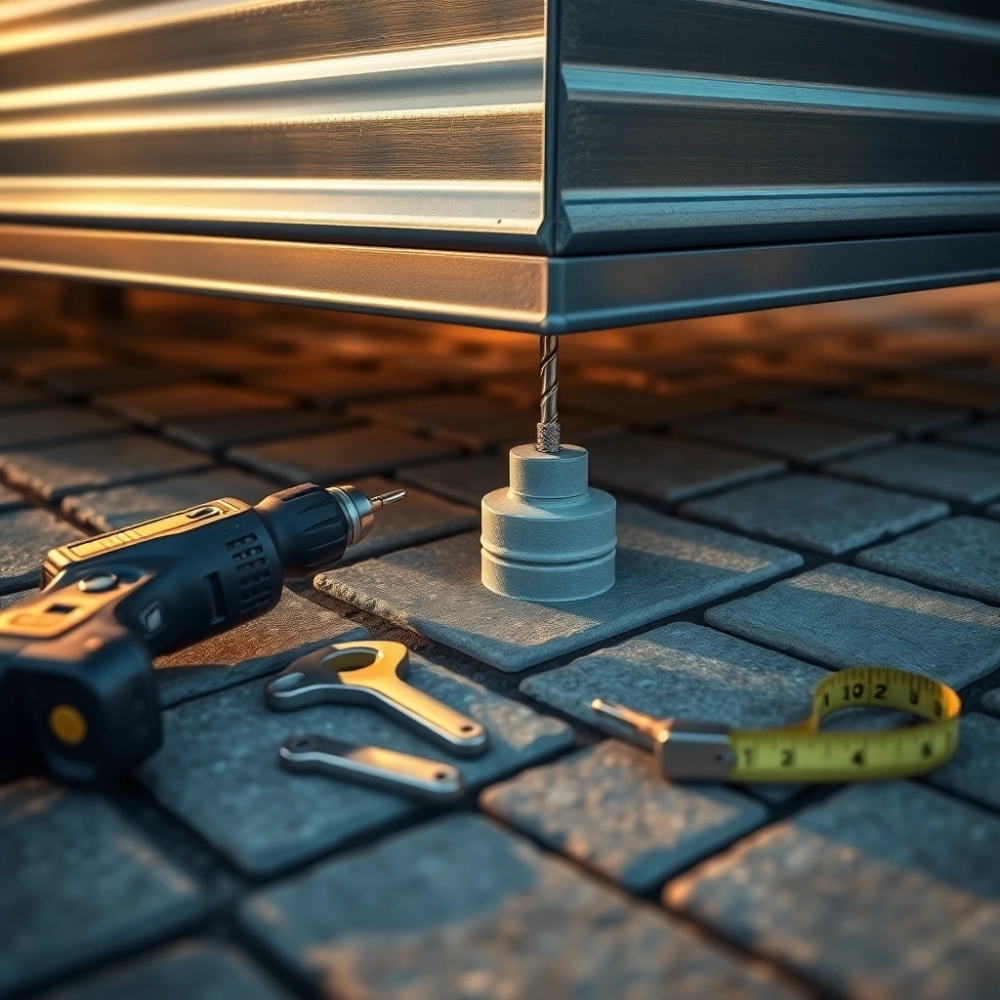 Jak zakotwiczyć garaż blaszany do kostki