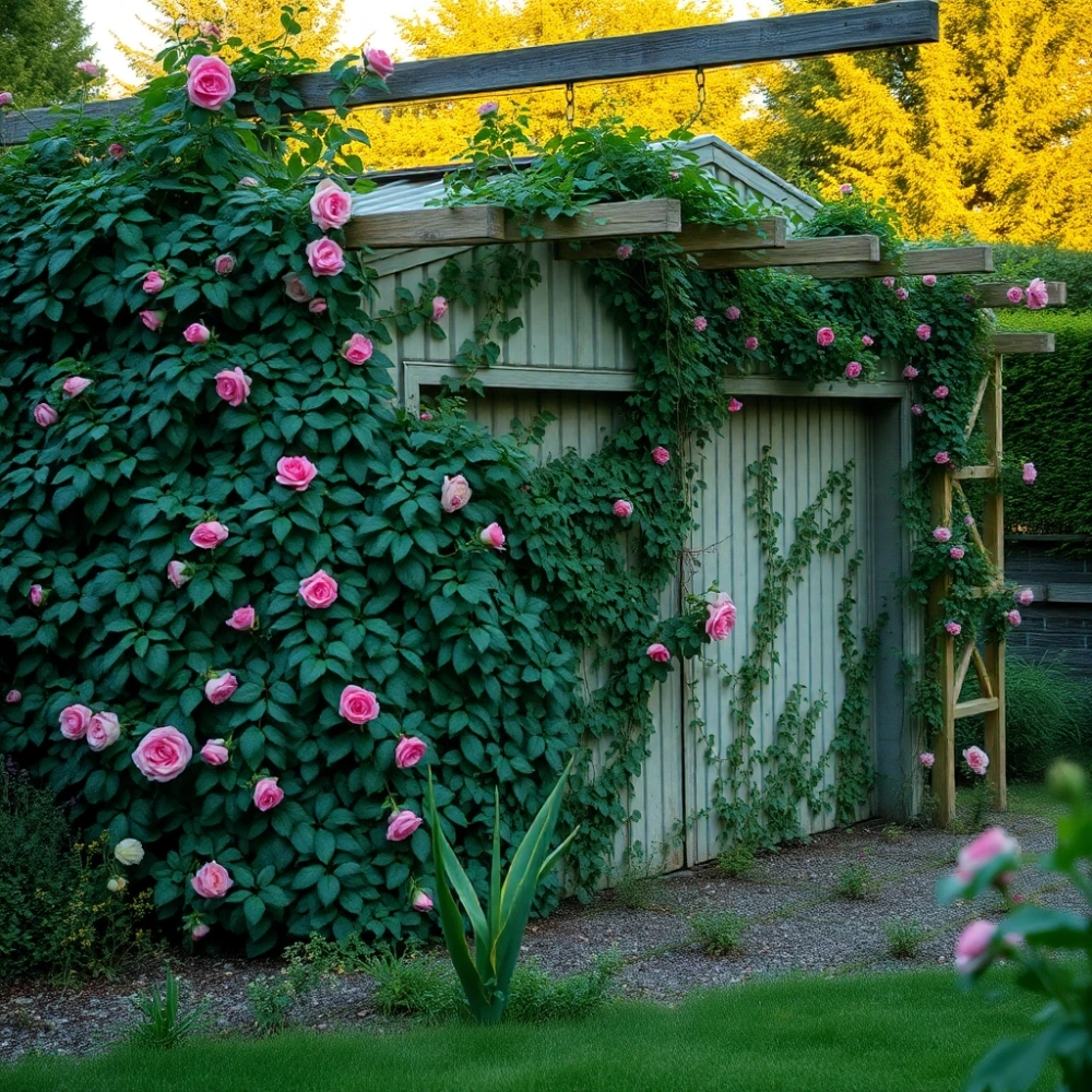 Jak zamaskować blaszany garaż