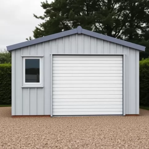 garaż z płyty warstwowej