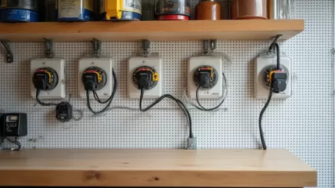 Gniazdka w garażu na jakiej wysokości