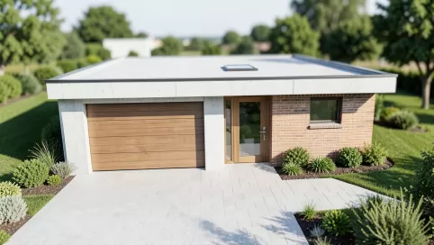 projekt garazu dwustanowiskowy